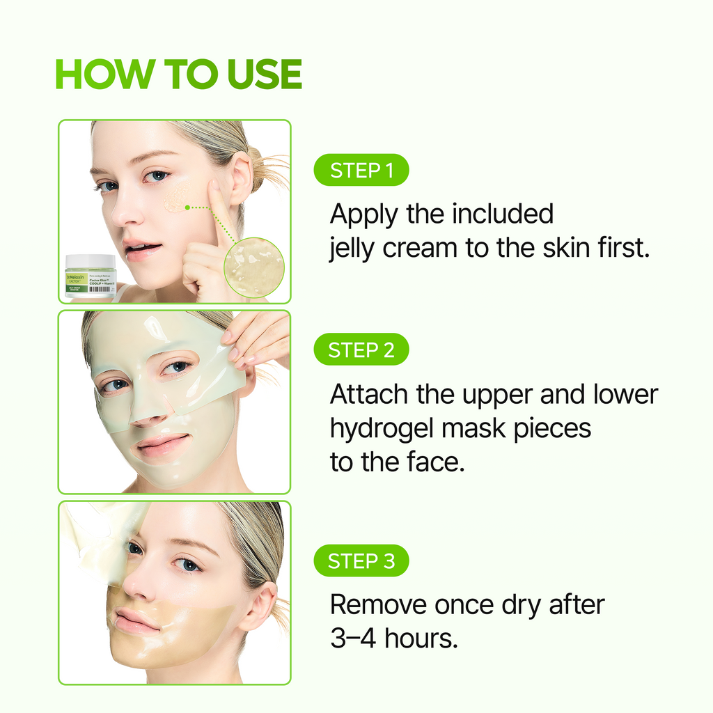 CACTOX De-Puffing Pore Tox Gel Mask 4EA