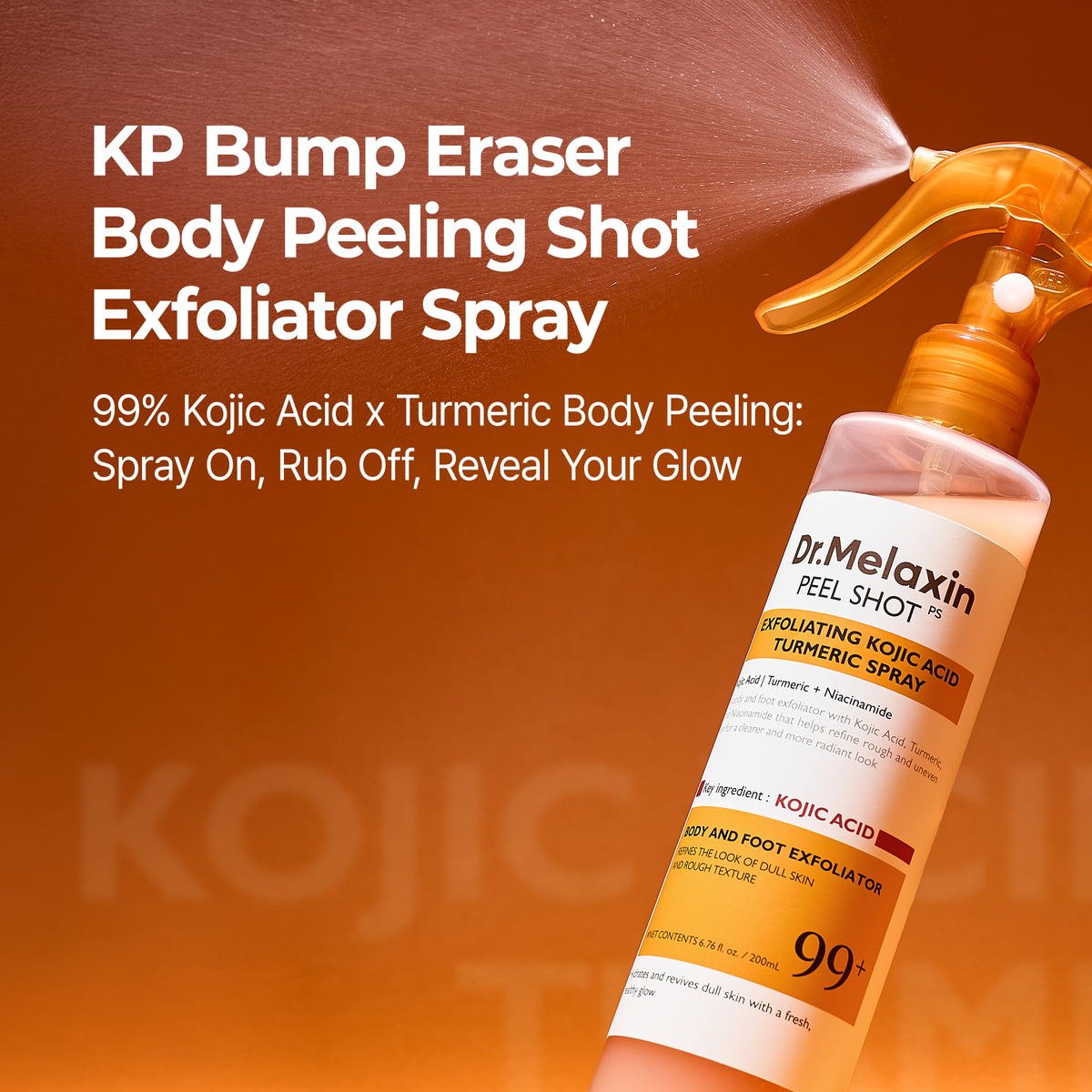 Peel Shot Keratin Care Kojic Acid Turmeric Spray